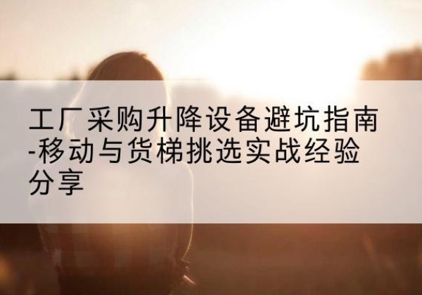 礼泉移动式升降机怎么选-工厂采购升降设备避坑指南-移动与货梯挑选实战经验分享